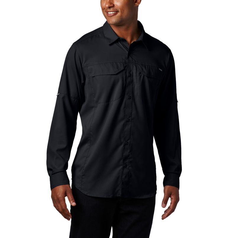 White Men's Columbia Silver Ridge Lite Shirts | ZPXICN-054 - Columbia Outlet Online