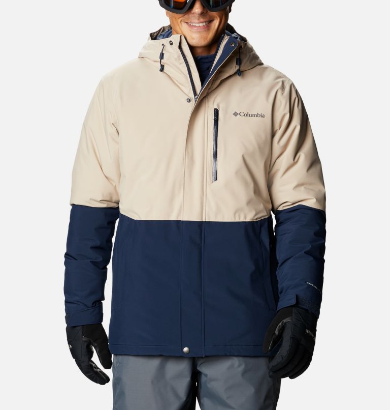 Navy Khaki Men's Columbia Winter District Ski Jacket | AILNKD-924 - Columbia Outlet Online