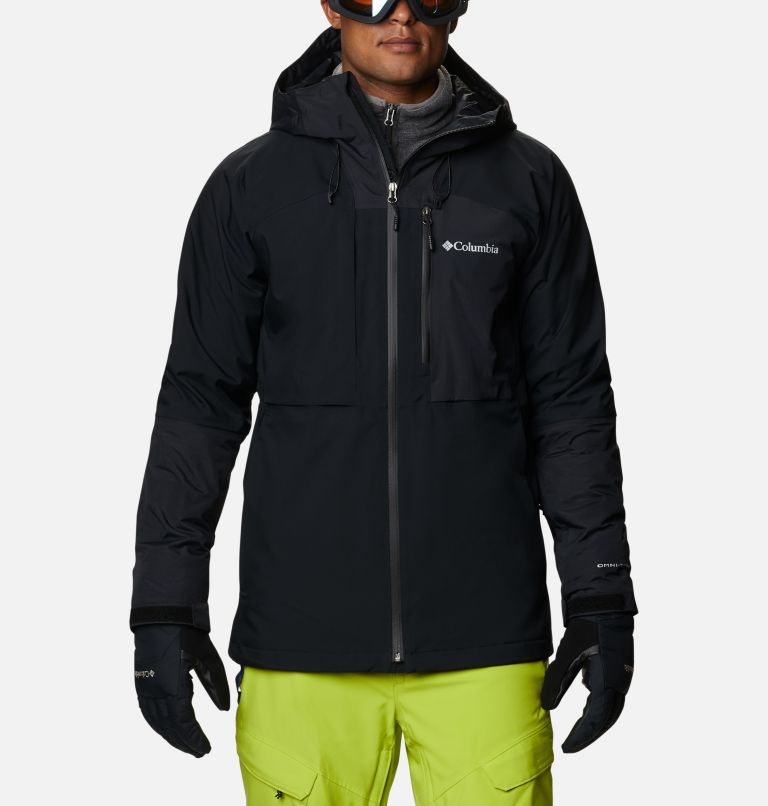 Navy Men's Columbia Banked Run Ski Jacket | XQBODA-201 - Columbia Outlet Online