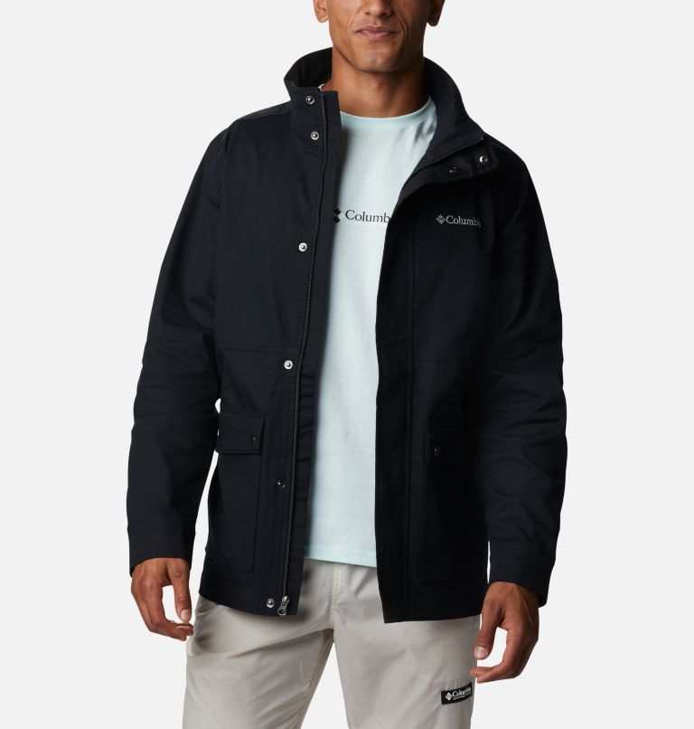 Black Men's Columbia Tanner Ranch Windbreaker | JQSXMF-961 - Columbia Outlet Online