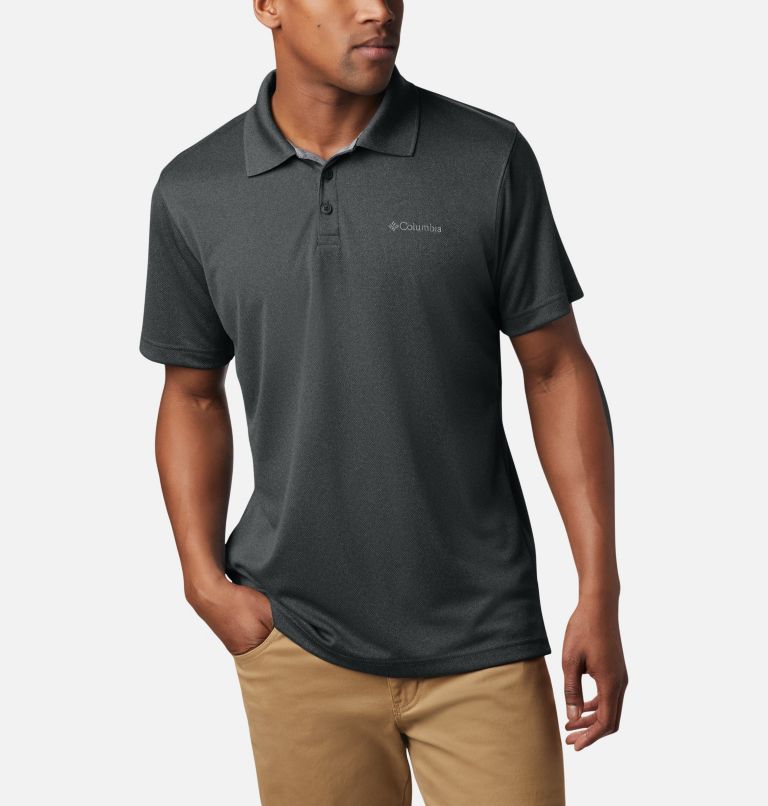 Black Men's Columbia Utilizer Polo | ZEGNHF-867 - Columbia Outlet Online