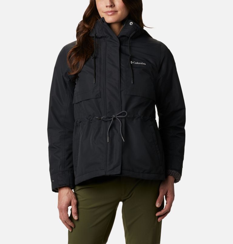 Black Women's Columbia Drop Ridge Interchange 3 In 1 Jacket | UQEYBO-830 - Columbia Outlet Online