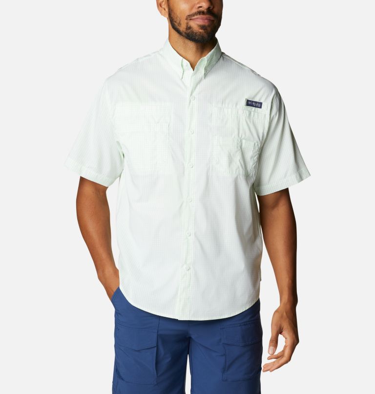 Blue Men's Columbia PFG Super Tamiami Shirts | LKGVHN-613 - Columbia Outlet Online
