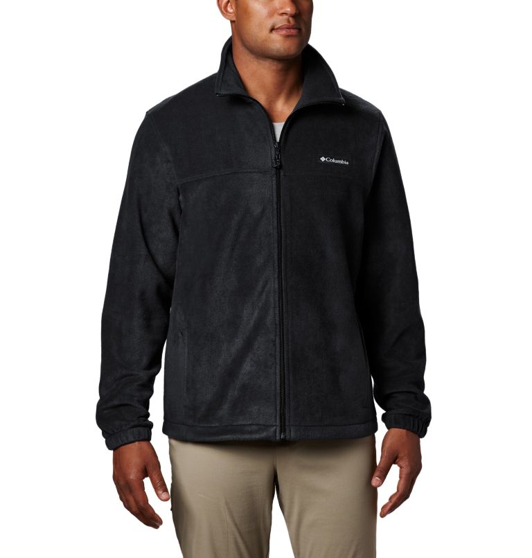 Black Grey Men's Columbia Steens Mountain 2.0 Fleece Jacket | TYQSDI-709 - Columbia Outlet Online