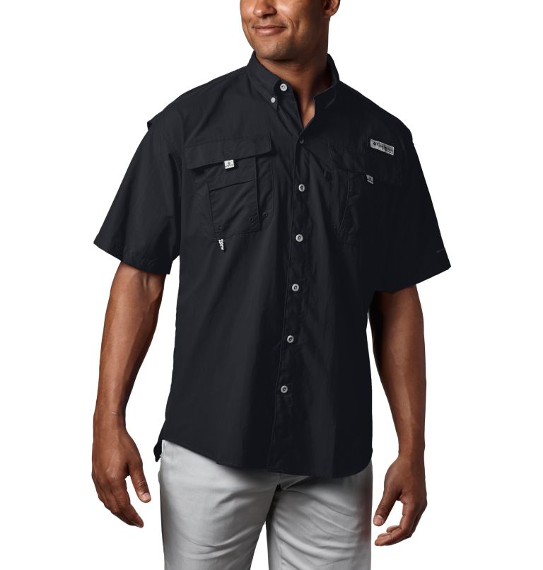 Red Men's Columbia PFG Bahama II Fishing Shirts | GTKQLC-814 - Columbia Outlet Online