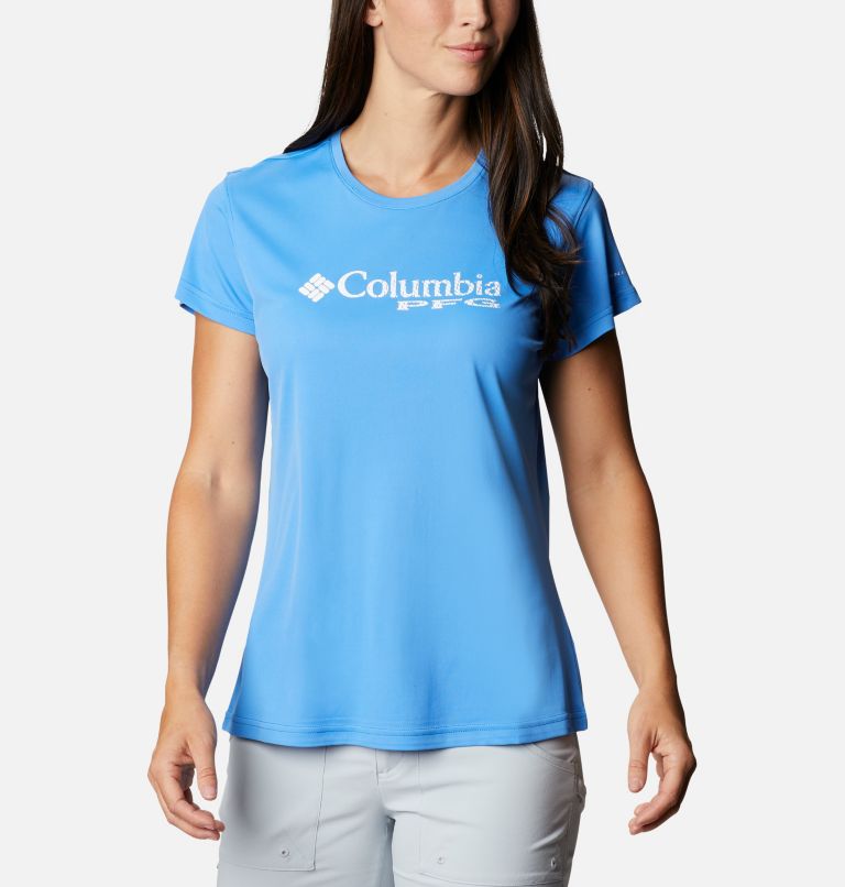 Grey Women's Columbia PFG Respool T-Shirt | THFMYW-831 - Columbia Outlet Online