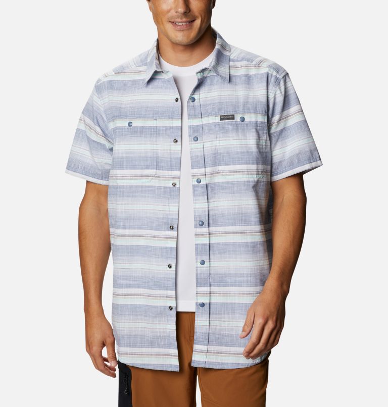 Blue Men's Columbia Leadville Ridge Shirts | QDHTVA-395 - Columbia Outlet Online