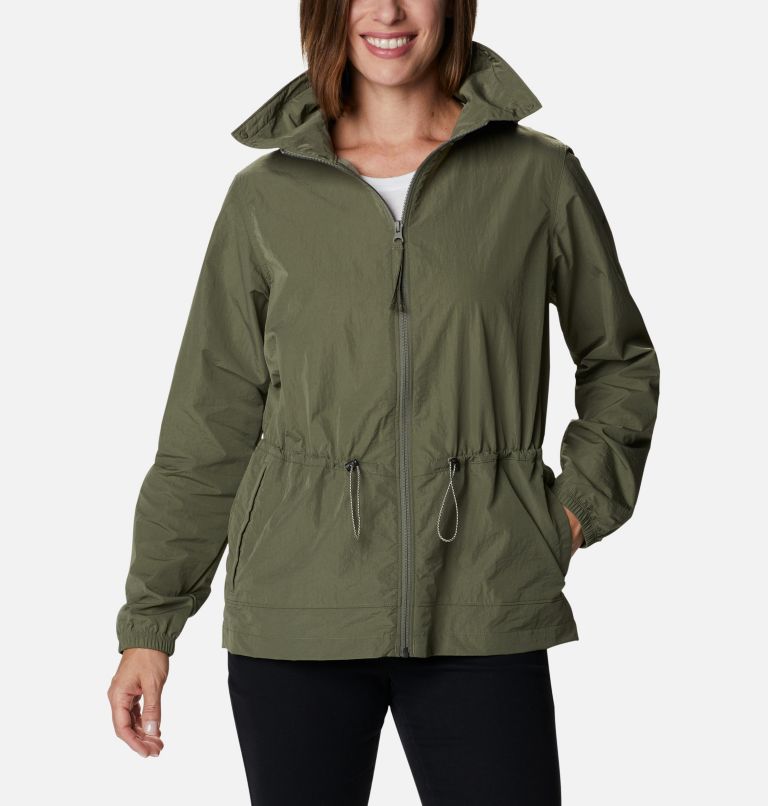 White Women's Columbia Wild Willow Windbreaker | MVAKTQ-467 - Columbia Outlet Online
