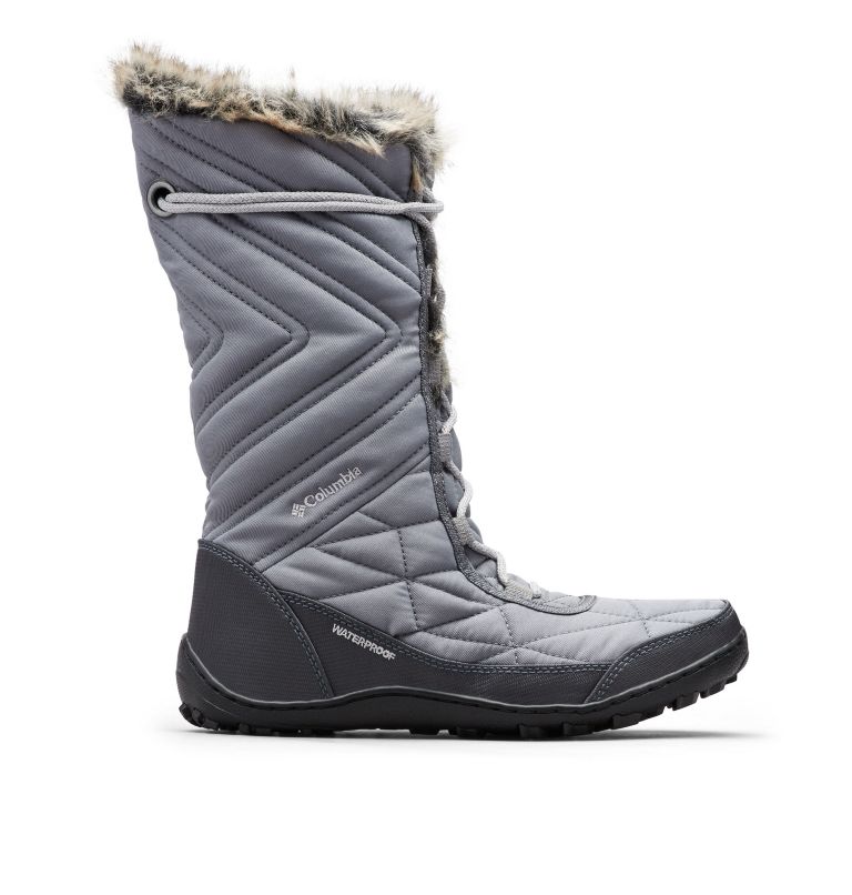 Black Grey Women's Columbia Minx Mid III Boots | JZNEXL-248 - Columbia Outlet Online