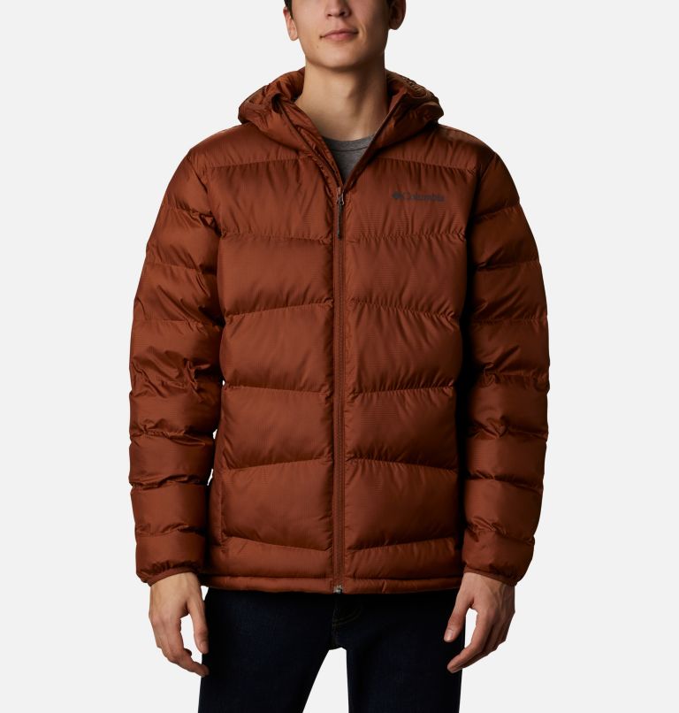 Green Men's Columbia Fivemile Butte Hooded Jacket | YXGHUB-358 - Columbia Outlet Online