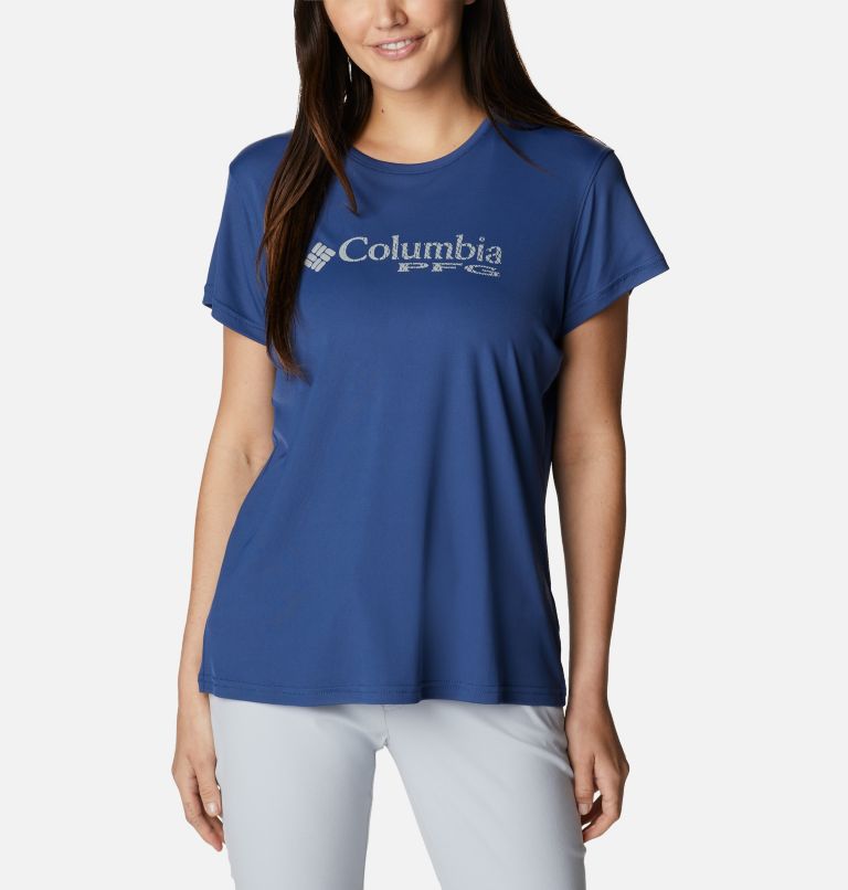 Grey Women's Columbia PFG Respool T-Shirt | THFMYW-831 - Columbia Outlet Online