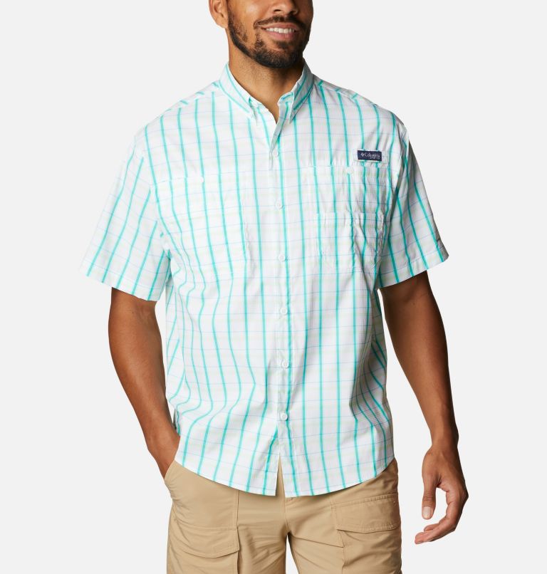 Blue Men's Columbia PFG Super Tamiami Shirts | LKGVHN-613 - Columbia Outlet Online