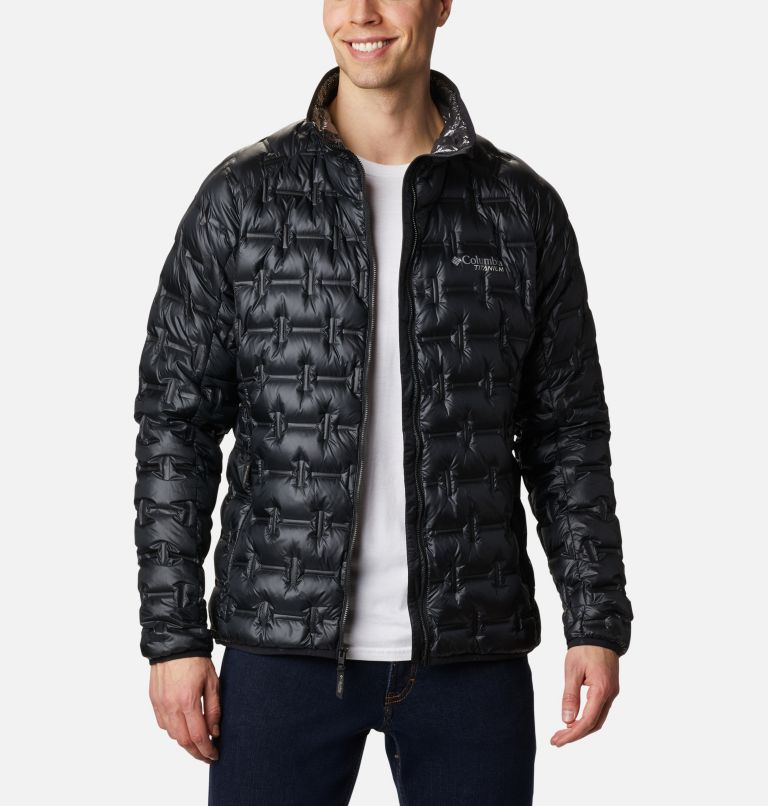 Blue Men's Columbia Delta Ridge Down Jacket | FEHZXD-769 - Columbia Outlet Online