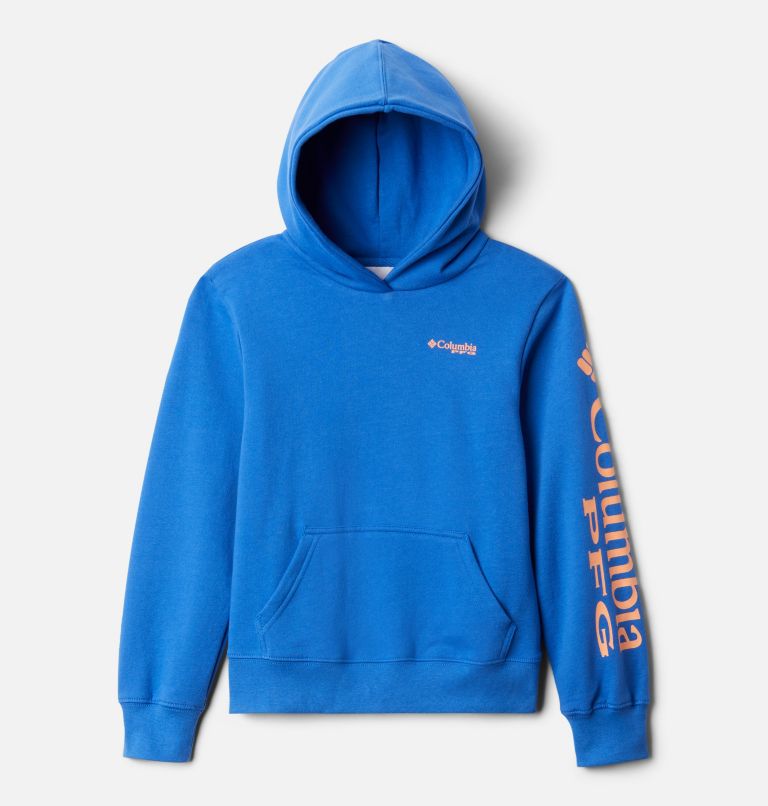 Navy Red Kids' Columbia PFG Hoodies | QLXDTC-621 - Columbia Outlet Online