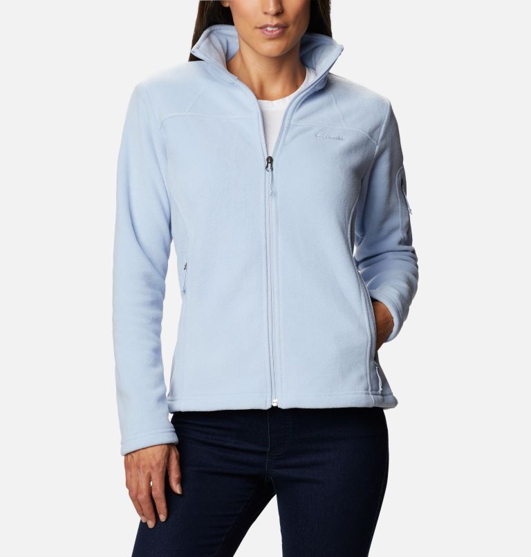 White Women's Columbia Fast Trek II Fleece Jacket | IQBFDU-592 - Columbia Outlet Online