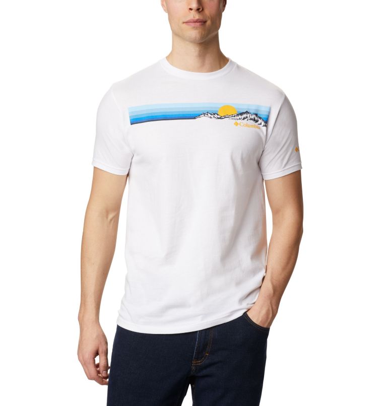 Navy Men's Columbia PFG T-Shirt | PVRZGT-931 - Columbia Outlet Online