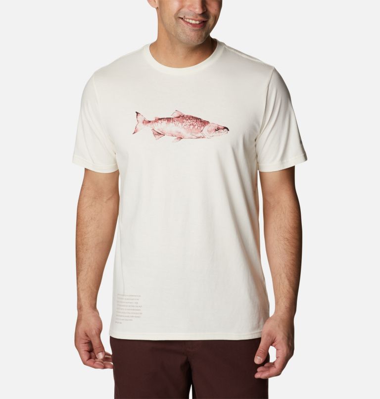 White Orange Men's Columbia Clarkwal T-Shirt | DYBJOQ-794 - Columbia Outlet Online