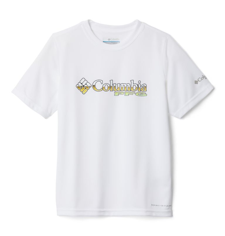 Red Kids' Columbia PFG T-Shirt | OGYHKW-156 - Columbia Outlet Online