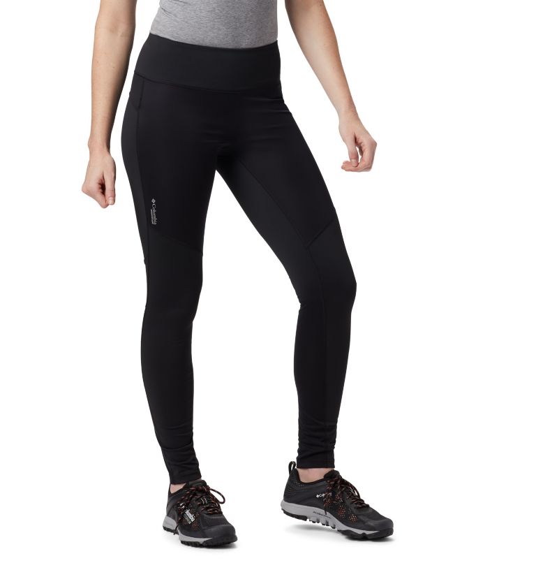 Black Women's Columbia Titan Wind Block Leggings | OYMCWP-536 - Columbia Outlet Online