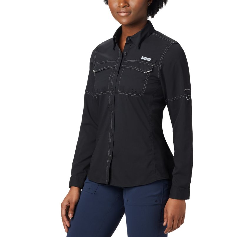 Grey Women's Columbia PFG Lo Drag Shirts | XRUEHZ-214 - Columbia Outlet Online