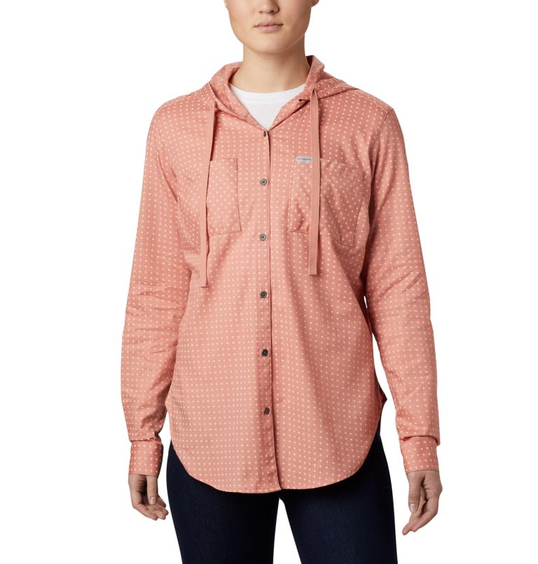 Green Women's Columbia Anytime Shirts | ABGCZW-579 - Columbia Outlet Online