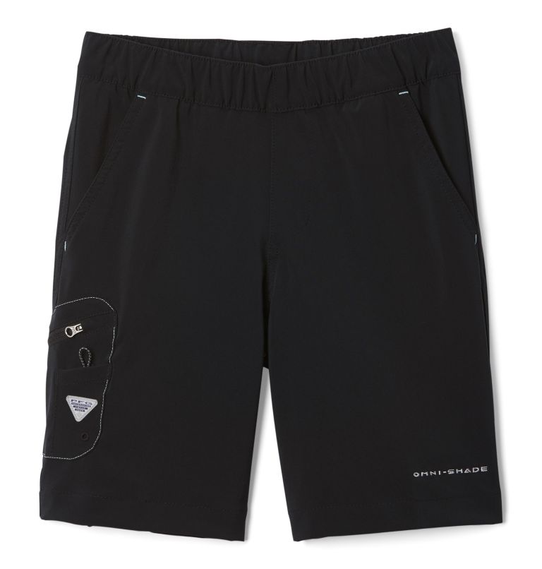 Black White Kids' Columbia PFG Terminal Tackle Shorts | DKRLPG-623 - Columbia Outlet Online