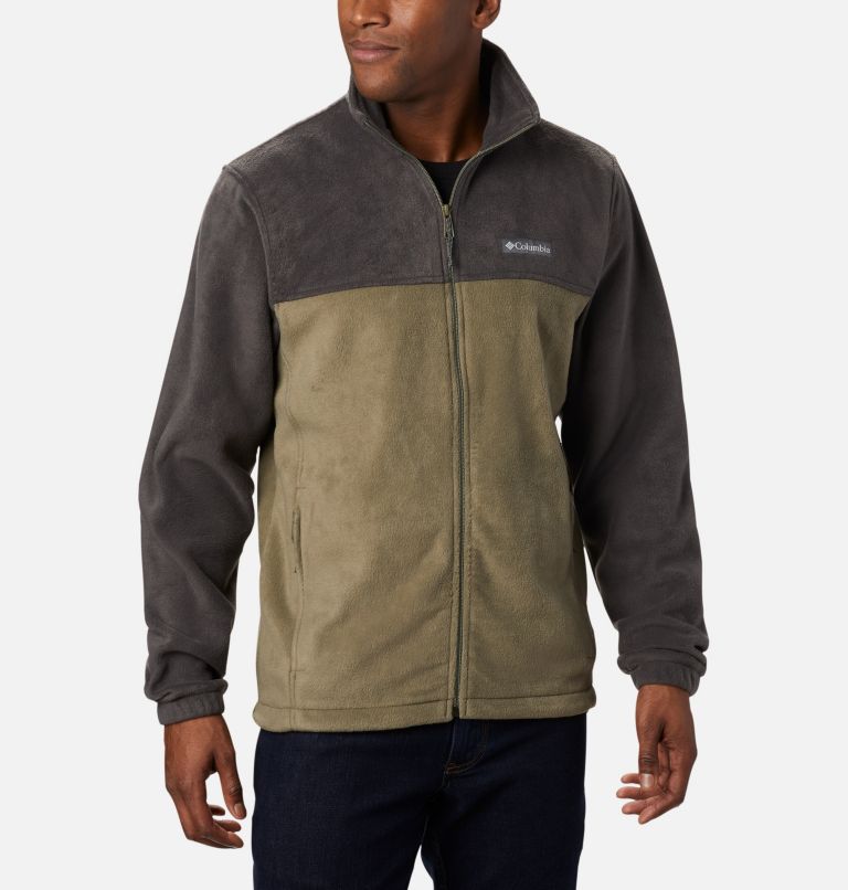 Black Grey Men's Columbia Steens Mountain 2.0 Fleece Jacket | TYQSDI-709 - Columbia Outlet Online