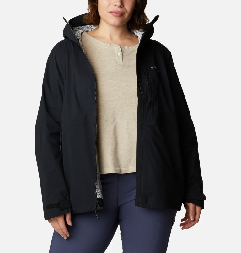 Black Women's Columbia Omni-Tech Rain Jacket | OBULIV-768 - Columbia Outlet Online