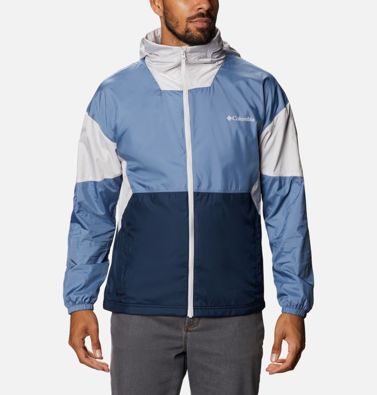 Black Grey Men's Columbia Point Park Windbreaker | JKIRYD-417 - Columbia Outlet Online