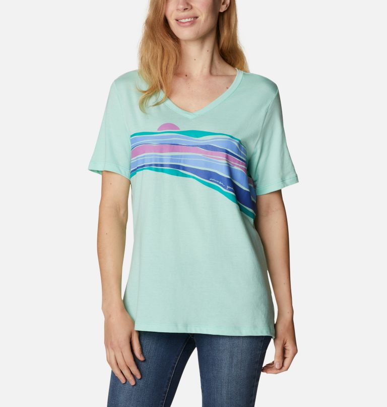 Blue Women's Columbia Bluebird Day T-Shirt | OUXZAG-298 - Columbia Outlet Online