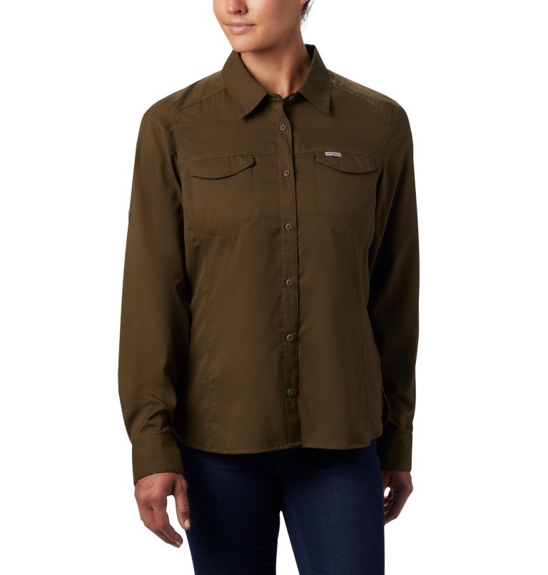 White Women's Columbia Silver Ridge Shirts | QOUAXK-537 - Columbia Outlet Online