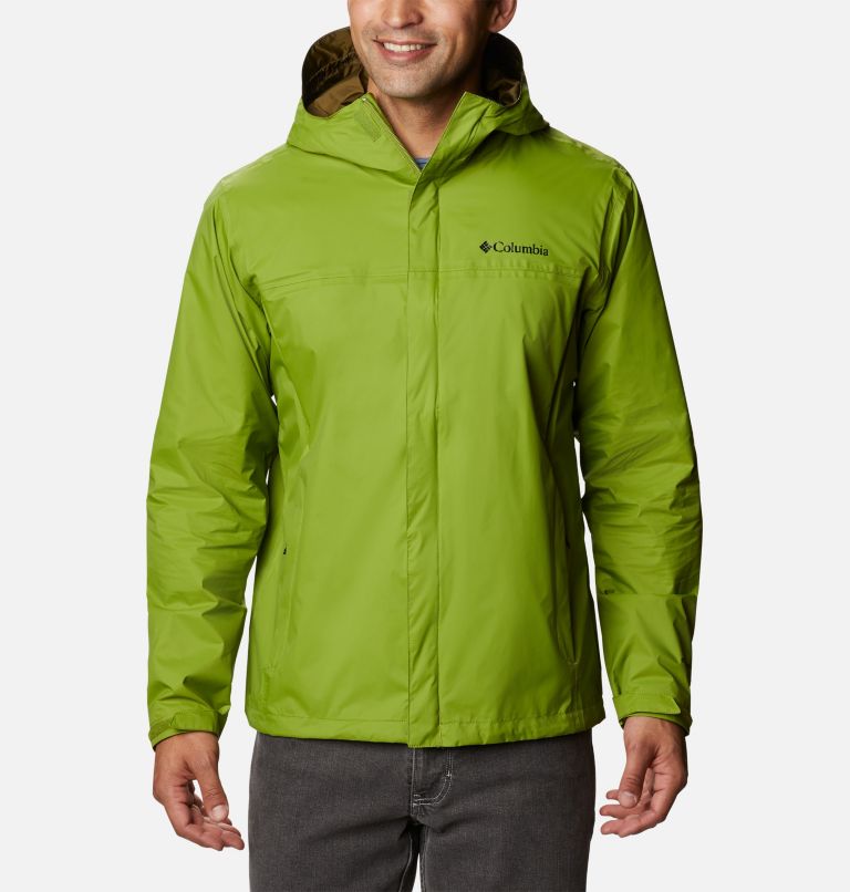 Green Men's Columbia Watertigh Rain Jacket | KLXGFM-815 - Columbia Outlet Online