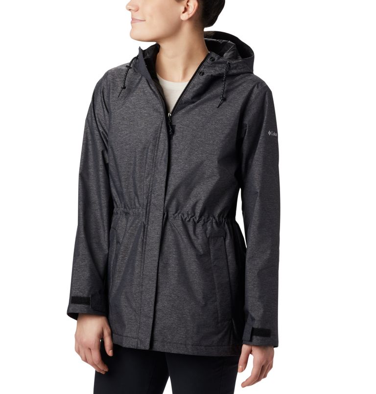 Black Women's Columbia Norwalk Mountain Rain Jacket | MAEKHY-987 - Columbia Outlet Online