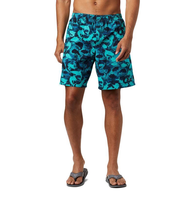 Navy Men's Columbia PFG Super Backcast Shorts | XALKRC-840 - Columbia Outlet Online
