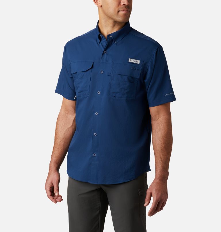 Green Men's Columbia PFG Blood and Guts III Shirts | TBIOWK-523 - Columbia Outlet Online