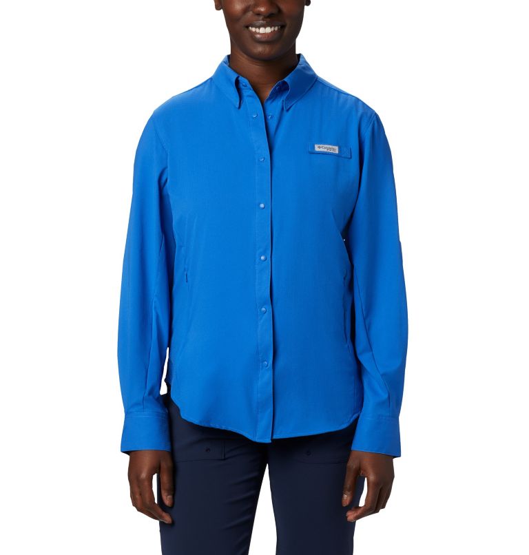 Blue Women's Columbia PFG Tamiami II Shirts | GJKHTV-843 - Columbia Outlet Online