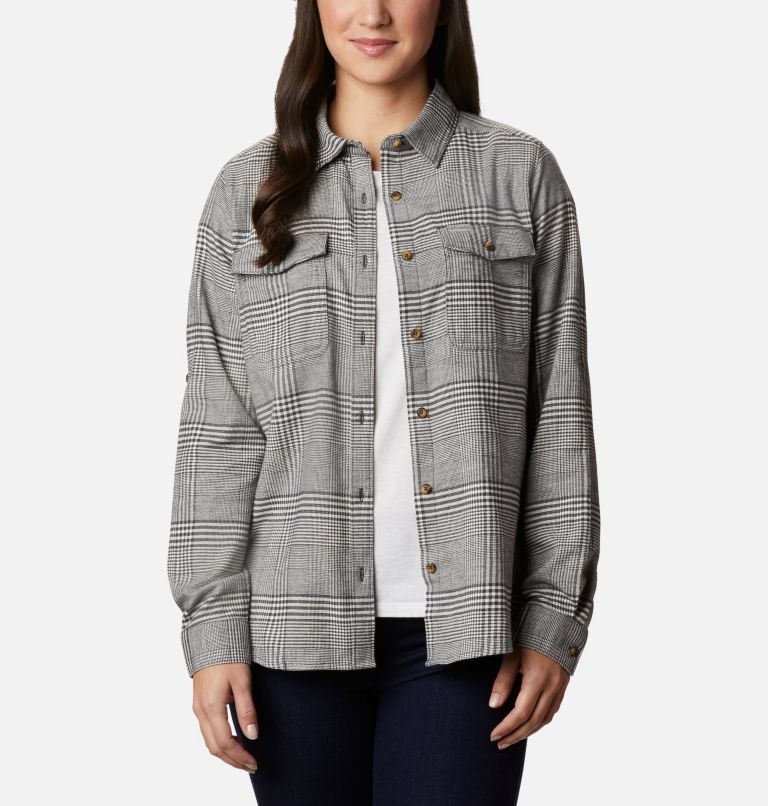 White Women's Columbia Pine Street Shirts | YZQDNI-762 - Columbia Outlet Online