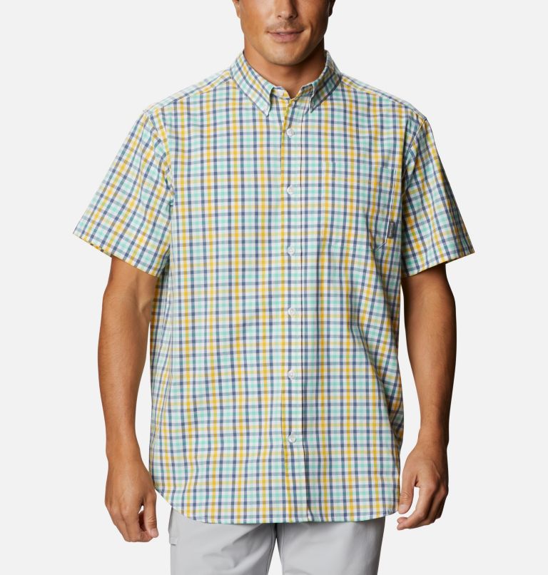 Green Men's Columbia Rapid Rivers II Shirts | HFNCMV-269 - Columbia Outlet Online