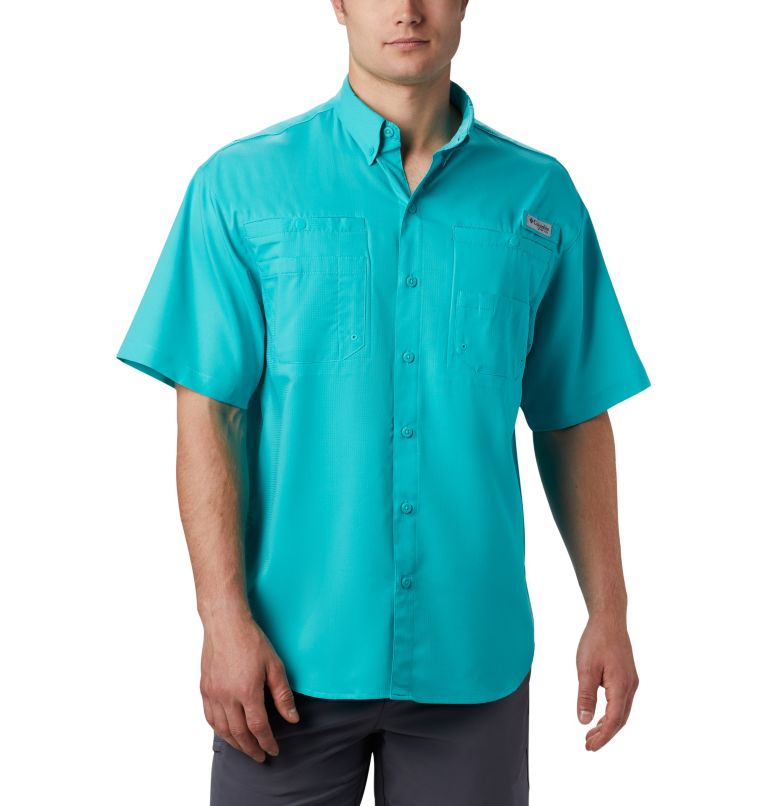 Pink Men's Columbia PFG Tamiami II Fishing Shirts | DSKCVO-075 - Columbia Outlet Online
