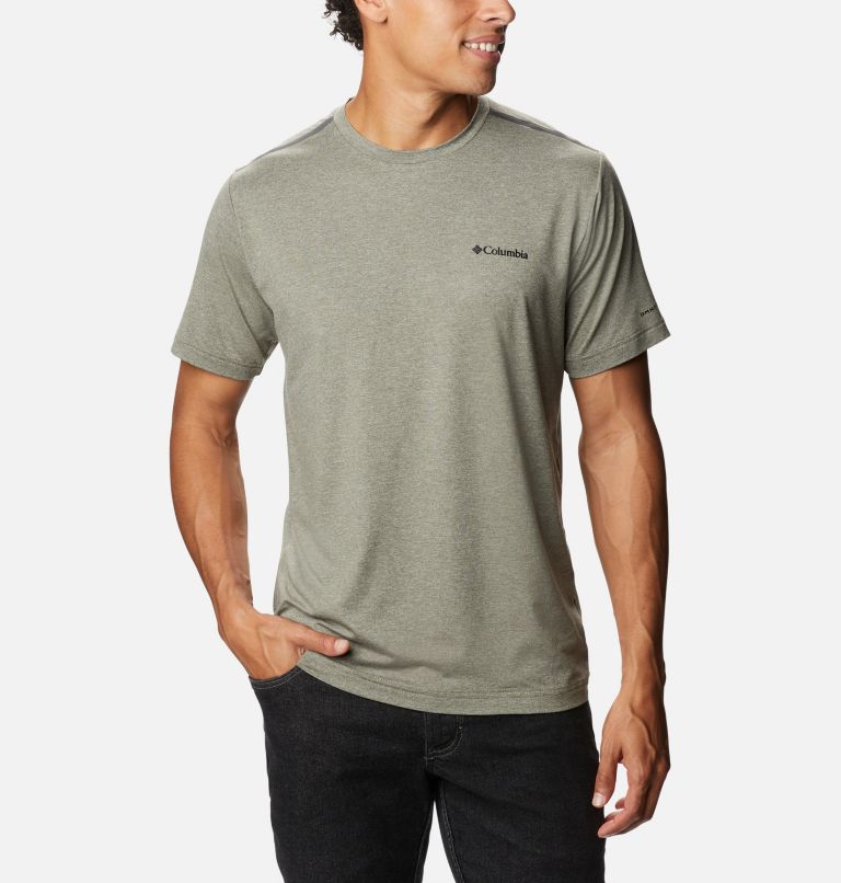 Blue Men's Columbia Tech Trail T-Shirt | YWQNED-760 - Columbia Outlet Online