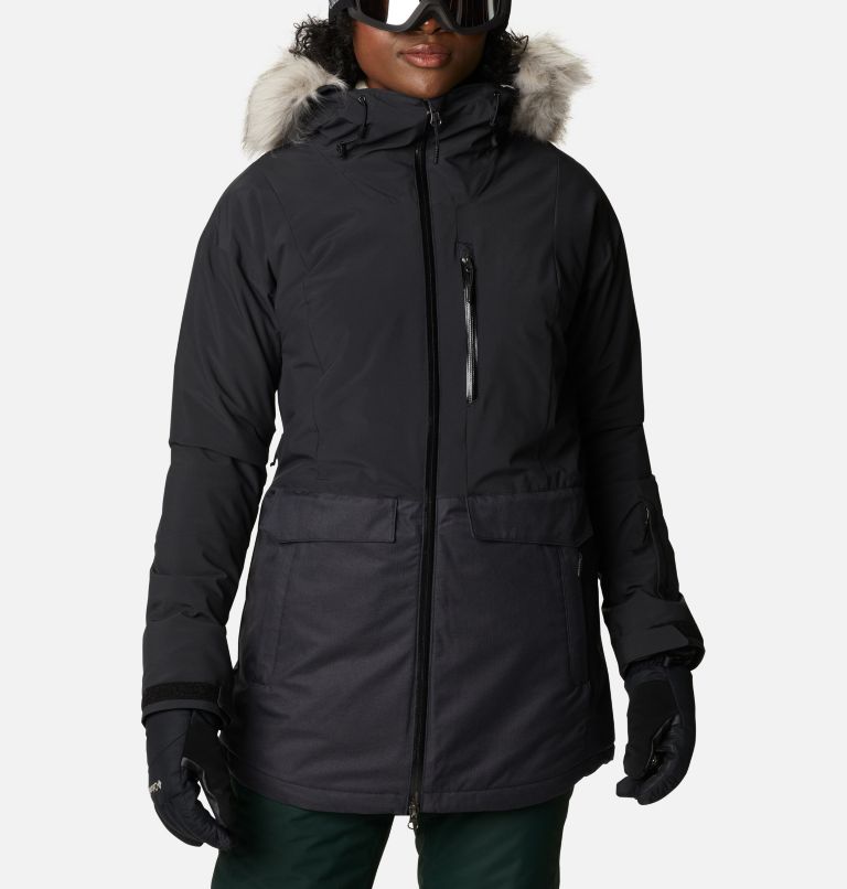 Black Women's Columbia Mount Bindo Ski Jacket | IXTPKL-524 - Columbia Outlet Online