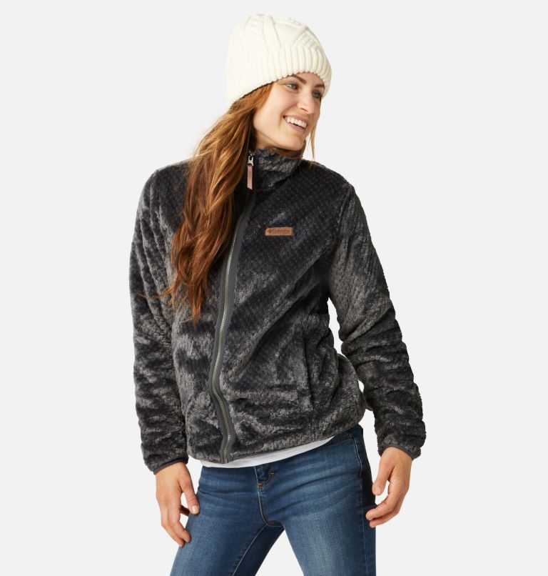 Black Women's Columbia Fireside Sherpa Fleece Jacket | XGFMHL-608 - Columbia Outlet Online