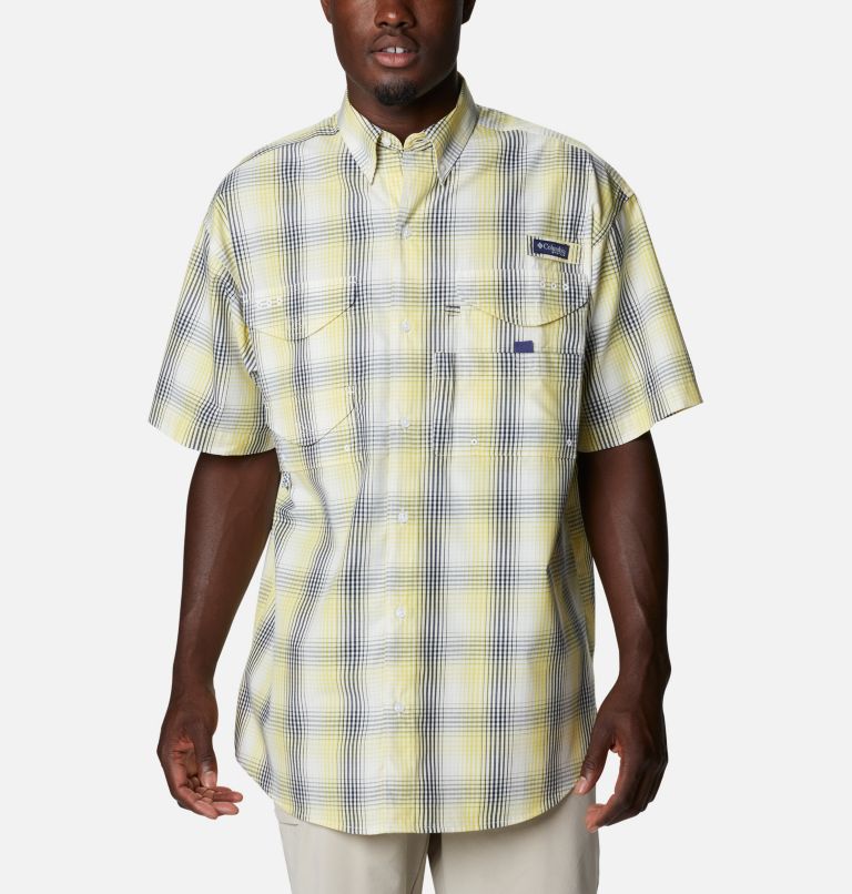 Green Men's Columbia PFG Super Bonehead Fishing Shirts | PJDIKW-853 - Columbia Outlet Online