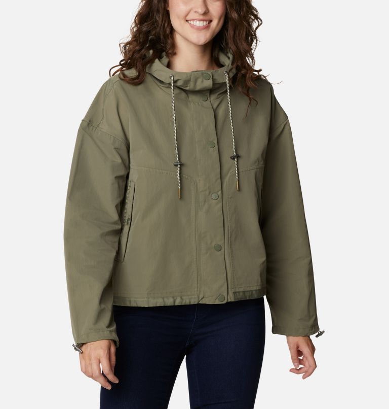 Beige Women's Columbia Day Trippin Windbreaker | QNGFYU-513 - Columbia Outlet Online