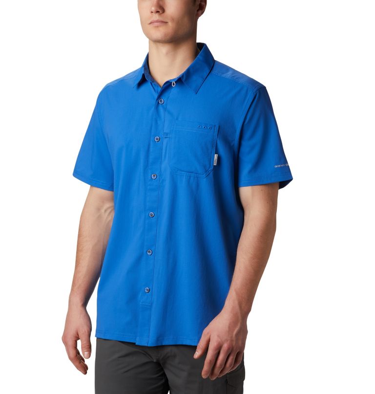 Red Men's Columbia PFG Slack Tide Shirts | UJELBR-345 - Columbia Outlet Online