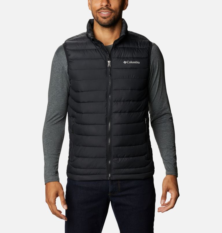 Black Men's Columbia Powder Lite Vest | QCWRLX-071 - Columbia Outlet Online