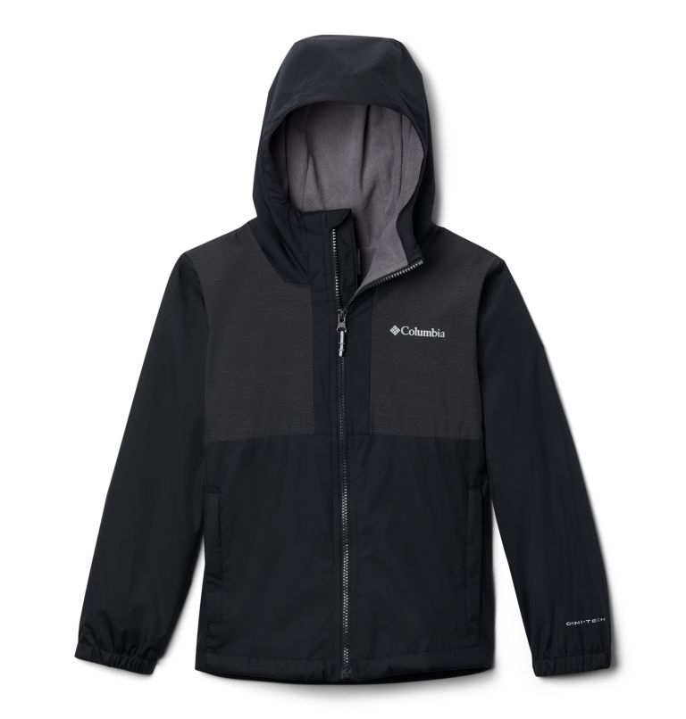 Grey Black Kids' Columbia Rainy Trails Fleece Jacket | IRBVAW-125 - Columbia Outlet Online