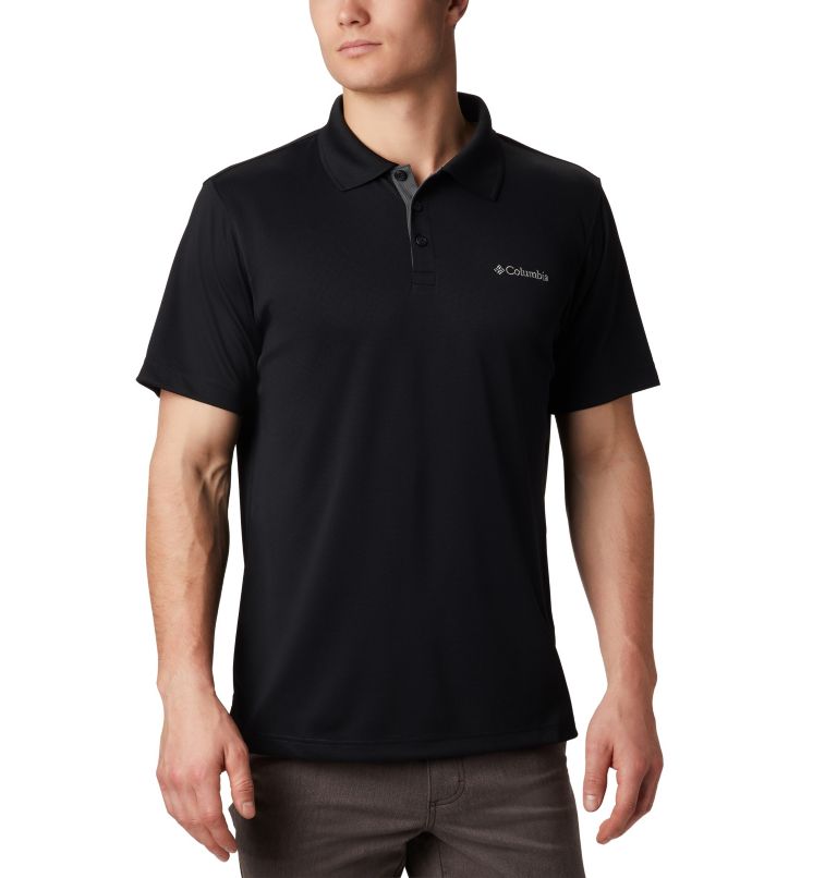 Black Men's Columbia Utilizer Polo | ZEGNHF-867 - Columbia Outlet Online