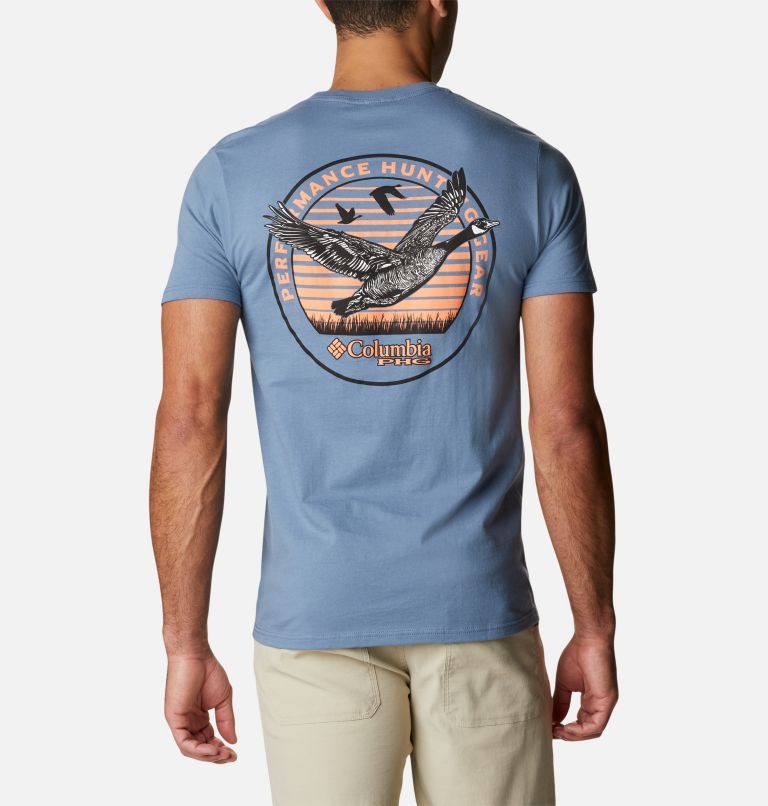 Blue Men's Columbia PHG T-Shirt | XFHDRT-875 - Columbia Outlet Online