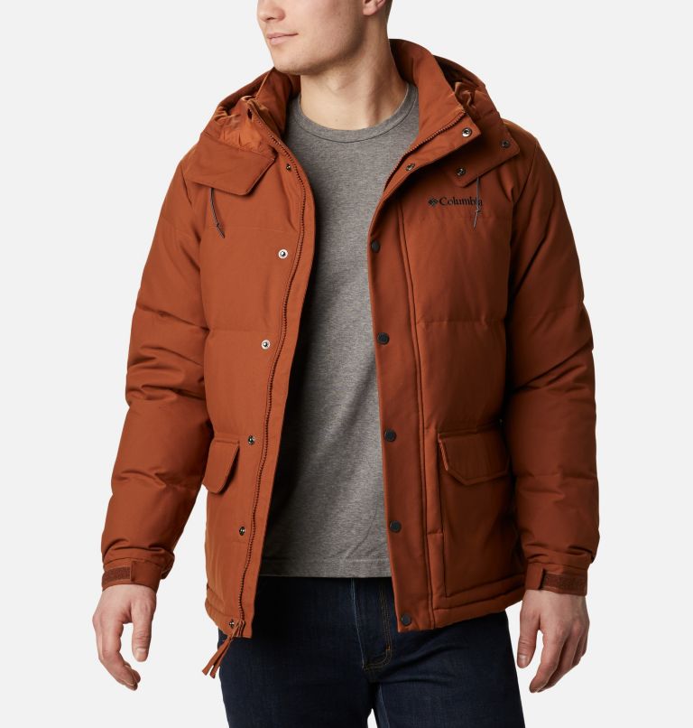 Black Men's Columbia Rockfall Down Jacket | ECZKWT-682 - Columbia Outlet Online